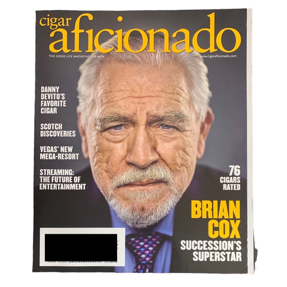 Cigar Aficionado Magazine November 2021 Brian Cox Succession Danny Devito Vegas